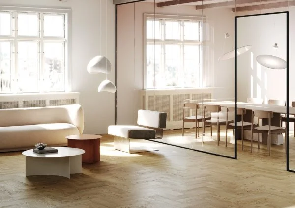 Кварц-виниловая плитка Fargo Herringbone 44-5003-4 Дуб Неаполь в Омске