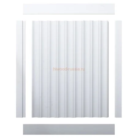 Финишный молдинг LF124B NP левый белый (31х12х2700мм) в Омске