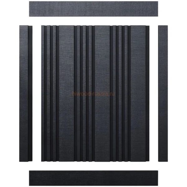 Финишный молдинг LF124B BK114K левый декорированный (31х12х2700мм) в Омске