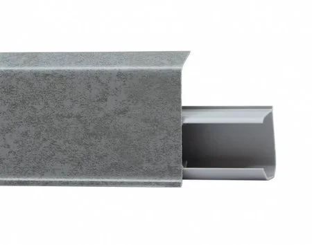 Пластиковый плинтус Royce №551 Грей (55х23х2200мм) в Омске