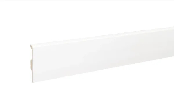 Плинтус дюрополимерный Bonkeel 01 Белый (80х14х2000 мм) в Омске