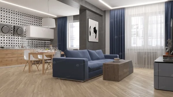 Каменно-полимерная плитка Alpine Floor Sequoia Секвойя Коньячная ECO 6-2, 4мм 43 класс в Омске