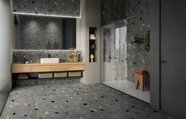 Керамогранит Coliseum Палладио Блэк 60х120 (Натуральный и Реттифицированный) в Омске