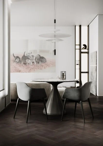 Паркетная доска Quartz Parquet Штучный паркет Дуб Смоляной 44-1258-01 в Омске