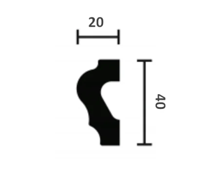 Молдинг NMC Wallstyl WL2 (40х20х2000 мм) в Омске