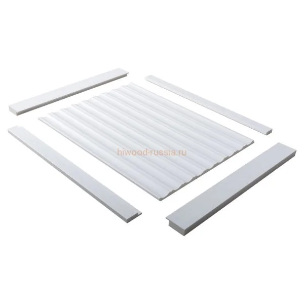 Финишный молдинг LF124A NP правый белый (42х12х2700мм) в Омске