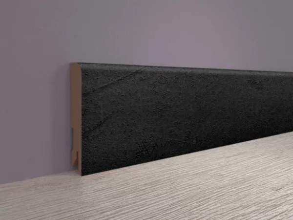 Плинтус MDF Bonkeel 24034 Чёрный Лофт (80х16х2400 мм) в Омске