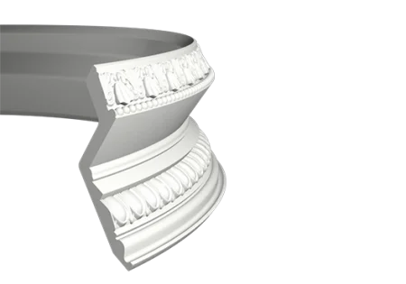 Карниз Европласт 1.50.137 гибкий 2,0 м в Омске