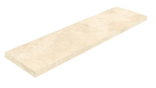 Керамогранит Coliseum Аурелия Уайт Ступень угловая левая (Натуральный, 33х120) в Омске