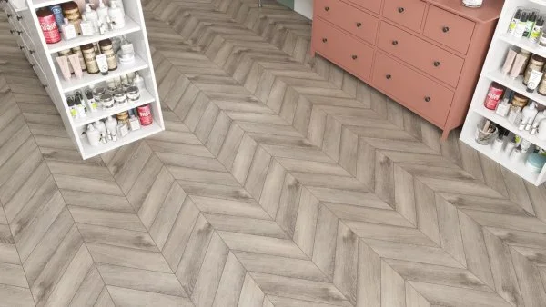 Кварц-виниловая плитка Alpine Floor Chevron Дуб Исида ECO 20-8 (2,5 мм. 43 класс) в Омске