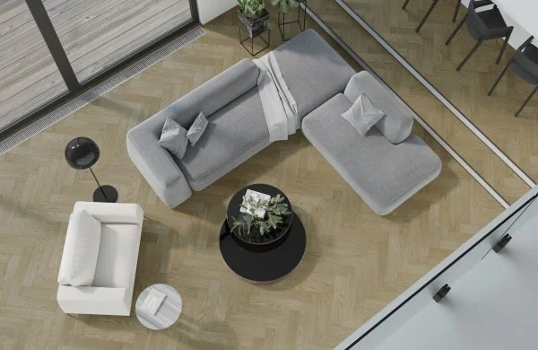 Паркетная доска Quartz Parquet Английская Ёлка Дуб Карельский 33-419 в Омске