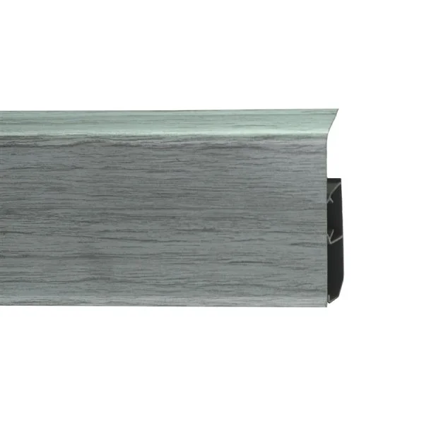 Пластиковый плинтус Royce №333 Серебристый Жемчуг (80х24х2200мм) в Омске