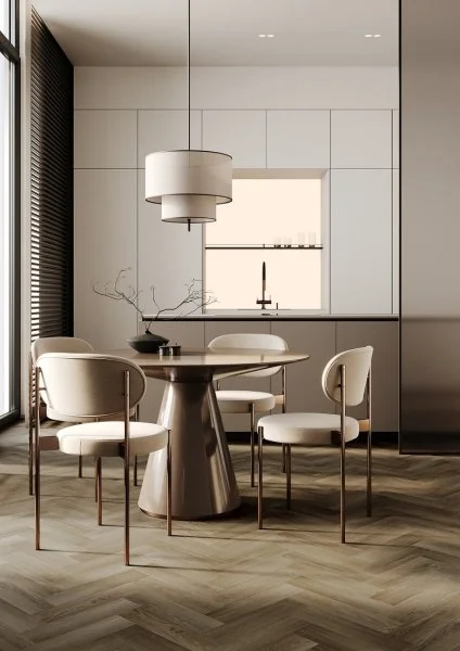 Кварц-виниловая плитка Fargo Herringbone 44-4105-12 Дуб Ванкувер (Градиент) в Омске