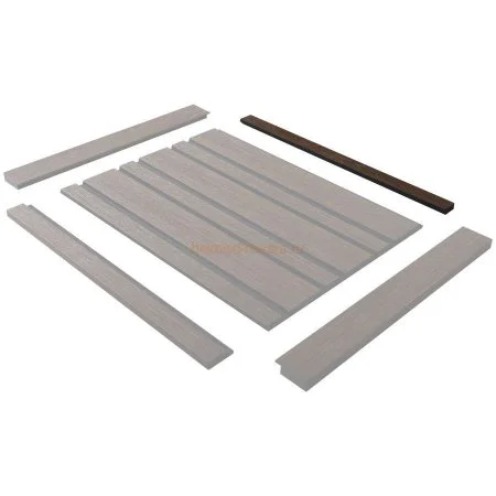 Финишный молдинг LF124B BR396K левый декорированный (31х12х2700мм) в Омске