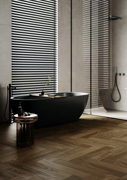 Паркетная доска Quartz Parquet Английская Ёлка Орех Американский 33-400-29 в Омске