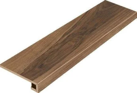 Керамогранит Italon Мезон Волнат ступень угловая правая 330*1200 в Омске