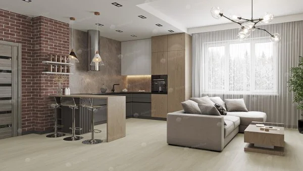 Каменно-полимерная плитка Alpine Floor Solo Plus Ленто ЕСО 14-501, 4 мм, 43 класс в Омске