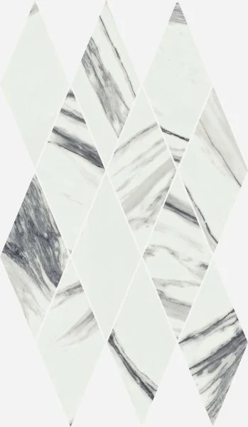 Керамогранит Italon Шарм Делюкс Статуарио Фантастико 28х48 мозаика Даймонд (Люкс) в Омске