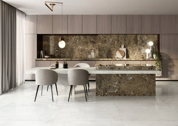 Керамогранит Italon Шарм Делюкс Бьянко Микеланджело 60х120 (Паттинированная и реттифицированная) в Омске