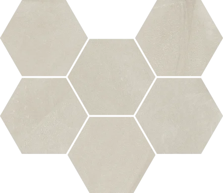 Керамогранит Italon Континуум Пьюр Мозаика Гексагон (Натуральная 25х29) в Омске