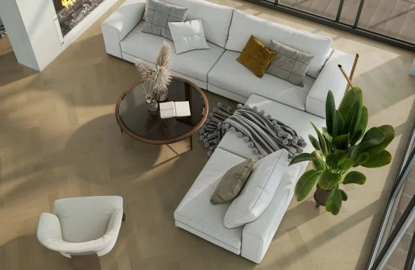 Паркетная доска Quartz Parquet Английская Ёлка Дуб Шампань 33-414 в Омске