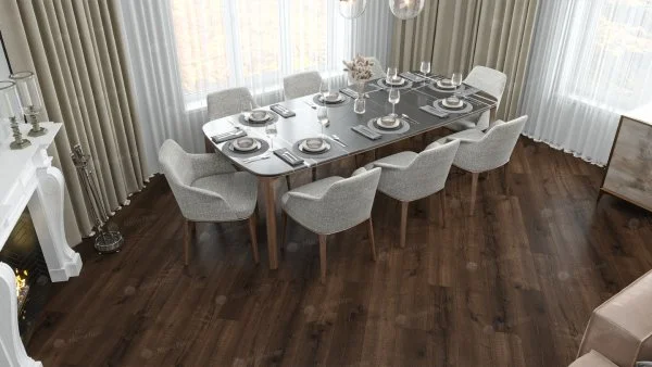 Каменно-полимерная плитка Alpine Floor Real Wood Дуб Мокка ECO 2-2, 6 мм 43 класс в Омске