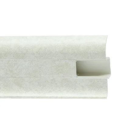 Пластиковый плинтус Royce №860 Белый Кварц (58х22х2200мм) в Омске