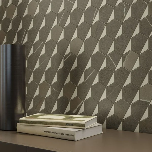 Керамогранит Italon Метрополис Мозаика Гексакон Ворм 25.4x31 (Натуральная) в Омске