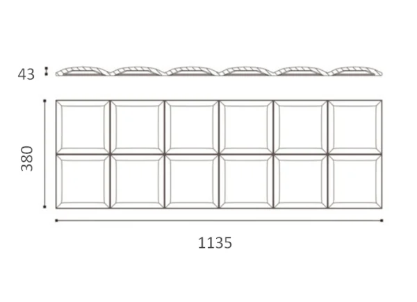 Декоративная панель NMC Arstyl Square (113.5x38x3 см) в Омске
