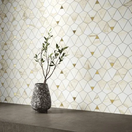 Керамогранит Italon Этернум Каррара Мозаика Вертекс 25.8х30 (Натуральная) в Омске