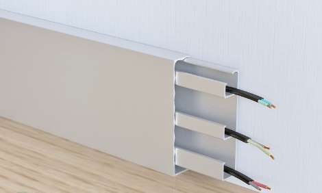 Алюминиевый плинтус Fezard Кабельный ALP-G80 Алюминий 80*15*2500 мм в #REGION_NAME_DECLINE_PP#